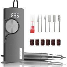 Taladro de uñas profesional Kredioo 302 con 7 brocas