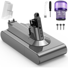 Batería ASUNCELL de 3900 mAh para Dyson V11, 25,2 V con filtro y tornillos (ex-exhibición)