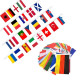 Guirnalda de banderas Euro 2024 24 banderas 45x30 cm 14 m para decoración