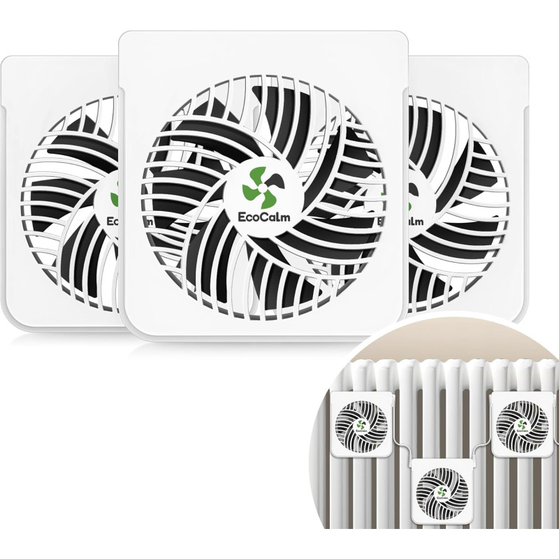 Ventilador calefactor ecoCalm KP-CRV2401 con termostato e imanes