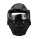 Casco de paintball, máscara deportiva para paintball, protección facial con visera y orificios de ventilación, resistente a impactos.