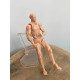 Conjunto de modelos de figuras de maniquí móviles, 2 piezas, figuras para dibujar, dibujar, posar, modelo artístico