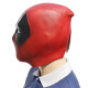 Máscara facial de Deadpool, disfraz de cosplay, máscara de tela flexible para disfraz de superhéroe de Deadpool