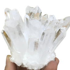 Cuarzo blanco natural, piedra decorativa grande de 100 g para meditación, terapia energética y coleccionismo de minerales.