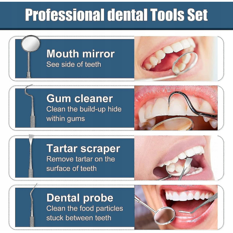 Kit de reparación dental temporal EELHOE para rellenar espacios, reconstruir coronas y mejorar la estética de la sonrisa en casa.