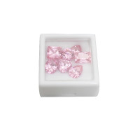 Juego de 7 piezas de zafiro rosa Tamaño en quilates 7x7mm Excelente corte Muy buen país de origen