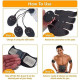 Electroestimulador muscular EMS de 6 programas para ejercicios pasivos y rehabilitación de músculos abdominales y de brazos.