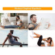 Electroestimulador muscular EMS de 6 programas para ejercicios pasivos y rehabilitación de músculos abdominales y de brazos.