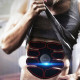 Electroestimulador muscular EMS de 6 programas para ejercicios pasivos y rehabilitación de músculos abdominales y de brazos.