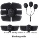 Electroestimulador muscular abdominal EMS 6 programas cinturón de entrenamiento sencillo para fortalecer los músculos
