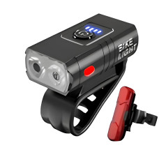 Potente luz LED para bicicleta con carga USB, luz delantera y trasera para bicicleta.