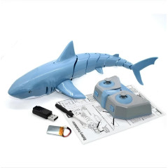 Juguete acuático de tiburón con control remoto para niños con movimiento realista