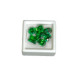 Juego de 7 piezas de corindón esmeralda de diferentes formas, piedras decorativas en varias formas.