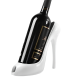 Botellero en forma de zapato de tacón alto, portabotellas decorativo blanco
