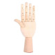 Maniquí de mano de madera de 18 cm para dibujar modelo anatómico para artistas y elemento decorativo de interior.