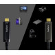 Cable de fibra óptica USB-C a USB-C USB 3.1 Huaham, 10 Gbps, hasta 15 m