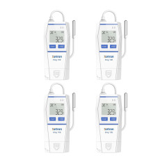 Registrador de temperatura Xetron Elog10E con sensor externo de -30 °C a 70 °C, 4 unidades
