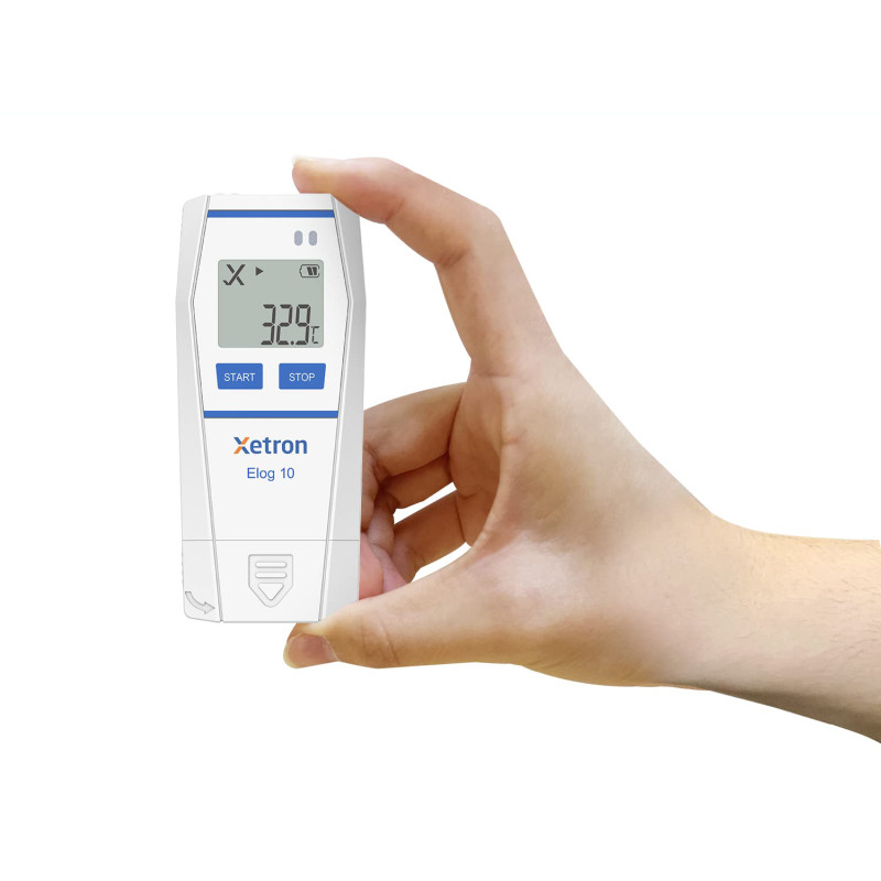 Registrador de temperatura Xetron Elog10, -30°C a 70°C, 4 uds.