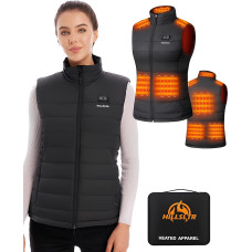 Chaleco calefactable Hillsltr, 8 zonas de calor, sin batería externa, talla S