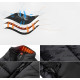 Chaleco calefactable Hillsltr, 8 zonas de calor, sin batería externa, talla S