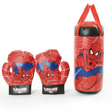 Guantes de boxeo y saco de boxeo de Spider-Man para niños