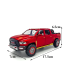 Dodge Ram TRX - Modelo de coche de metal a escala 1:32, miniatura realista con puertas que se abren y tracción trasera