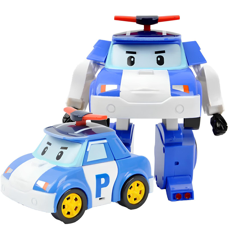 Conjunto de figuras - coches transformables, 4 piezas