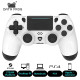 Mando inalámbrico Data Frog para PS4/PS4 Slim/PS4 Pro, PC, Android, blanco