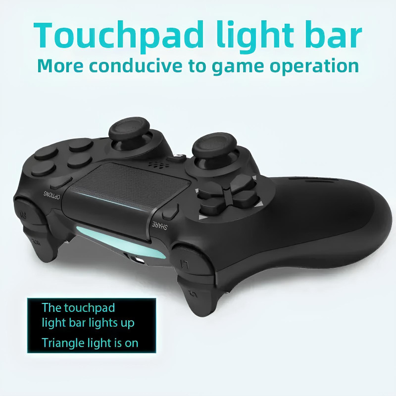 Mando inalámbrico Data Frog para PS4/PS4 Slim/PS4 Pro, PC, Android, blanco