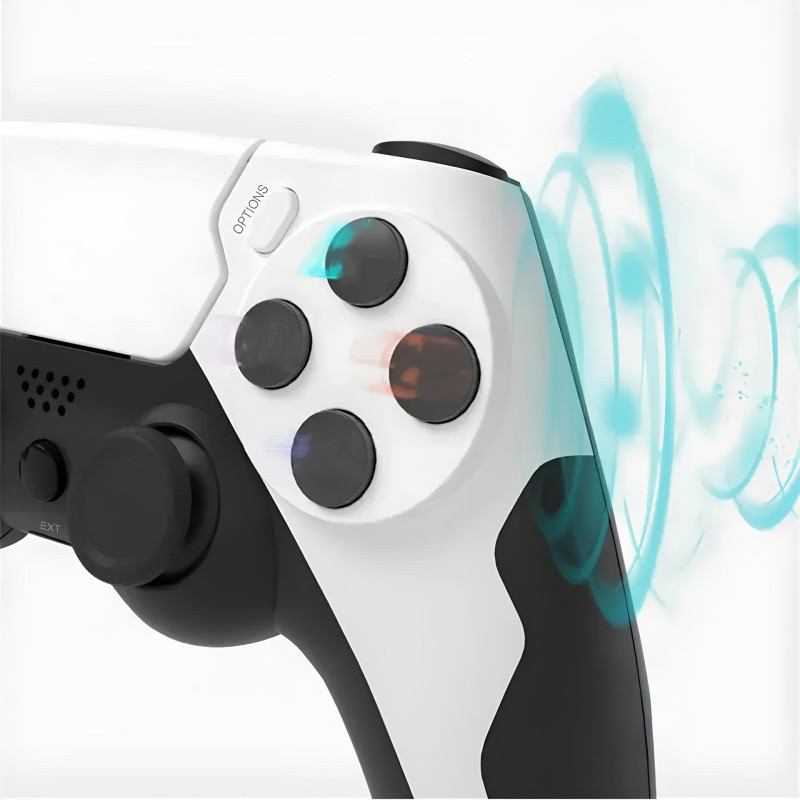 Gamepad inalámbrico GAMINJA P48 para PS4/PS3, mando para PC con vibración y modo turbo para consolas y PC